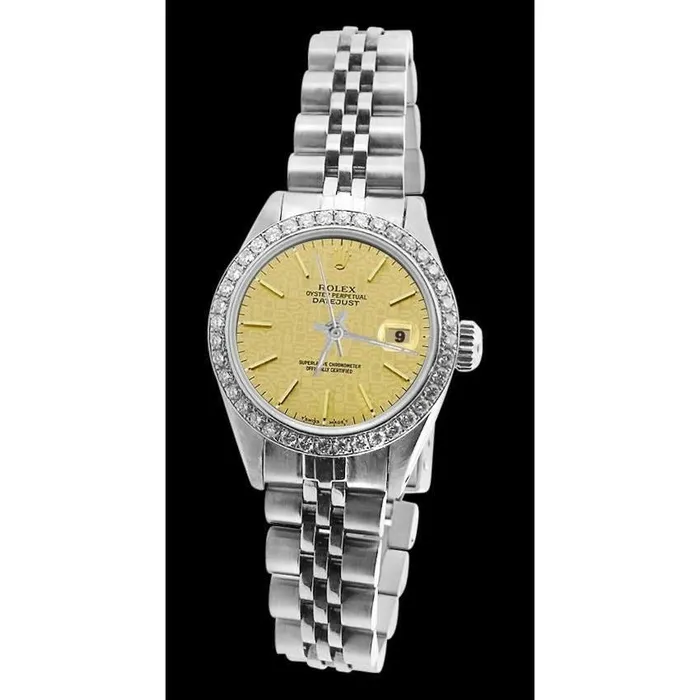 GB Watches Diamond Bezel Datejust Women Watch Stick Dial Jubilee Ss Rolex GB Watches Diamond Bezel Datejust Women Watch Stick Dial Jubilee Ss Rolex