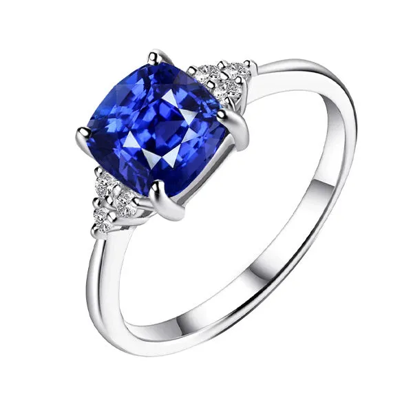 Gemstone Jewelry Cushion Sapphire Ring 250 Carats Small Round Natural Earth Mined Diamond HarryChadEntcom Rings Gemstone Jewelry Cushion Sapphire Ring 250 Carats Small Round Natural Earth Mined Diamond HarryChadEntcom Rings