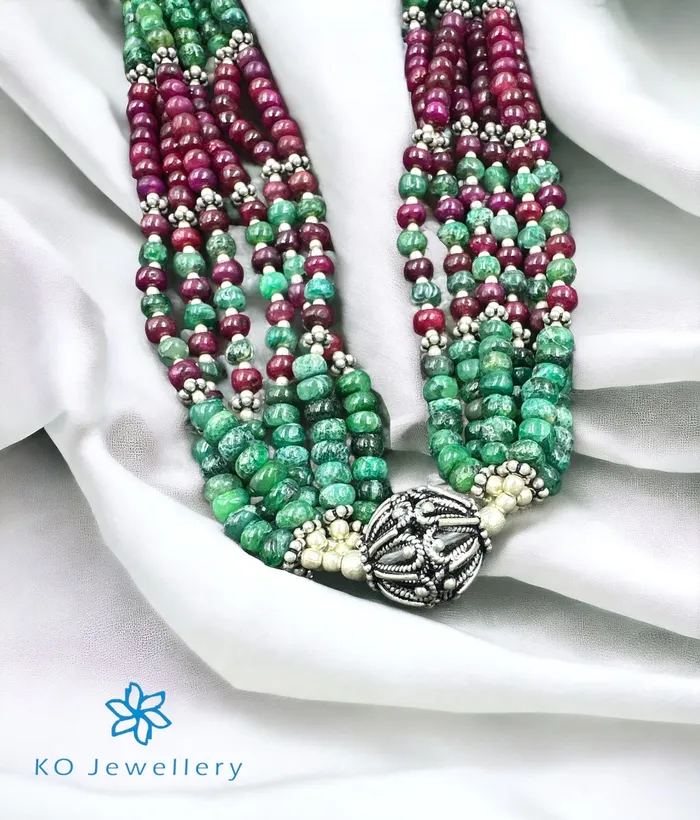 Gemstone Necklaces The Ruby Silver Gemstone Necklace