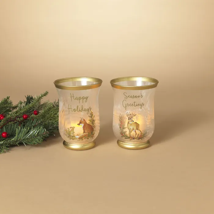 Gerson Company Necklaces Gerson 59H Frosted Glass Holiday Animal Design Hurricane Candleholder 2 Asst Gerson Company Necklaces Gerson 59H Frosted Glass Holiday Animal Design Hurricane Candleholder 2 Asst