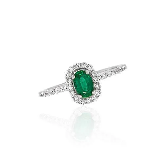 Green Emerald And Natural Earth Mined Diamonds 525 Carats Wedding Ring 14K WG GB Rings Green Emerald And Natural Earth Mined Diamonds 525 Carats Wedding Ring 14K WG GB Rings