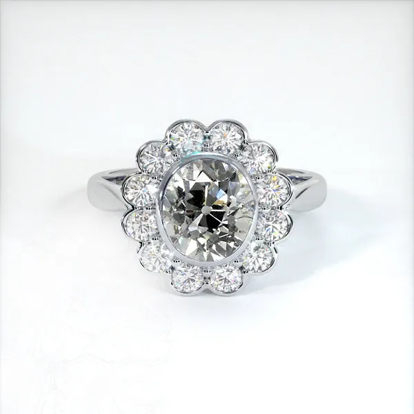 Halo Old Cut Cushion Natural Earth Mined Diamond Ring Bezel Set 350 Carats Flower Style HarryChadEntcom Rings Halo Old Cut Cushion Natural Earth Mined Diamond Ring Bezel Set 350 Carats Flower Style HarryChadEntcom Rings