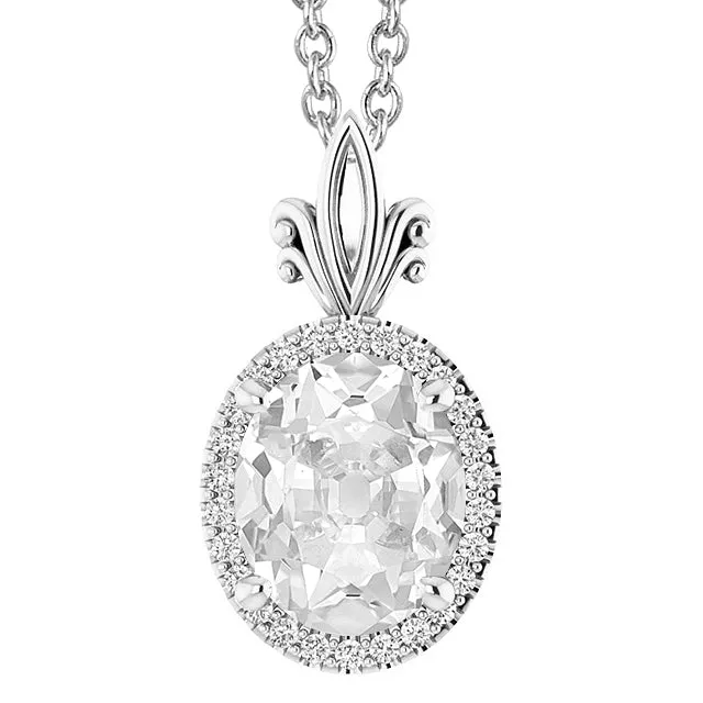 Halo Oval Old European Natural Earth Mined Diamond Pendant 650 Carats Slide With Bail HarryChadEntcom Necklaces Halo Oval Old European Natural Earth Mined Diamond Pendant 650 Carats Slide With Bail HarryChadEntcom Necklaces