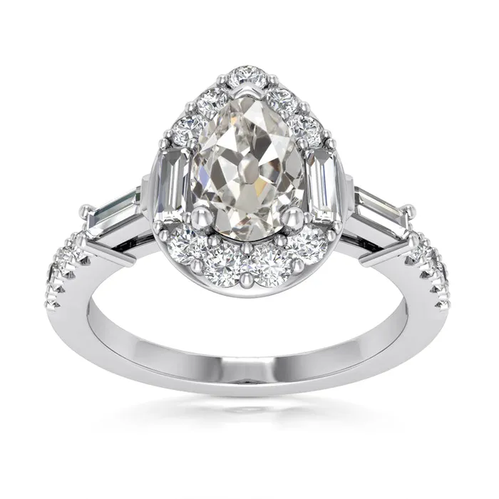 Halo Pear Old Miner Natural Earth Mined Diamond Ring With Accents Jewelry 415 Carats HarryChadEntcom Rings Halo Pear Old Miner Natural Earth Mined Diamond Ring With Accents Jewelry 415 Carats HarryChadEntcom Rings
