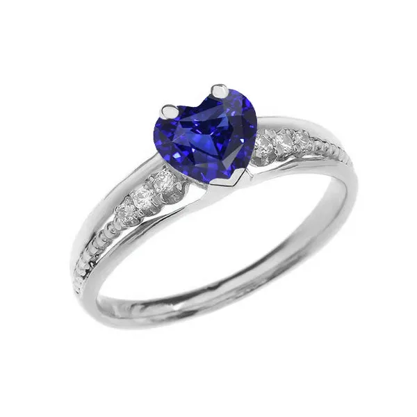 HarryChadEntcom Gemstone Natural Earth Mined Diamond Ring Heart Cut Ceylon Sapphire Jewelry Rings HarryChadEntcom Gemstone Natural Earth Mined Diamond Ring Heart Cut Ceylon Sapphire Jewelry Rings