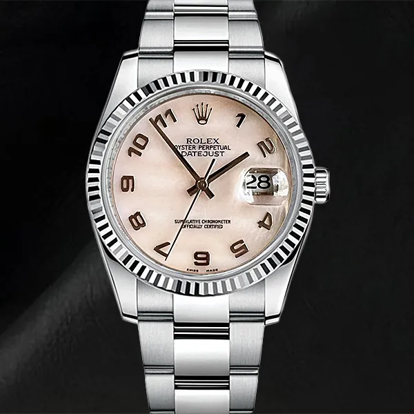 HarryChadEntcom Necklaces 36mm Rolex Datejust Mother of Pearl Arabic Stainless Steel Watch HarryChadEntcom Necklaces 36mm Rolex Datejust Mother of Pearl Arabic Stainless Steel Watch