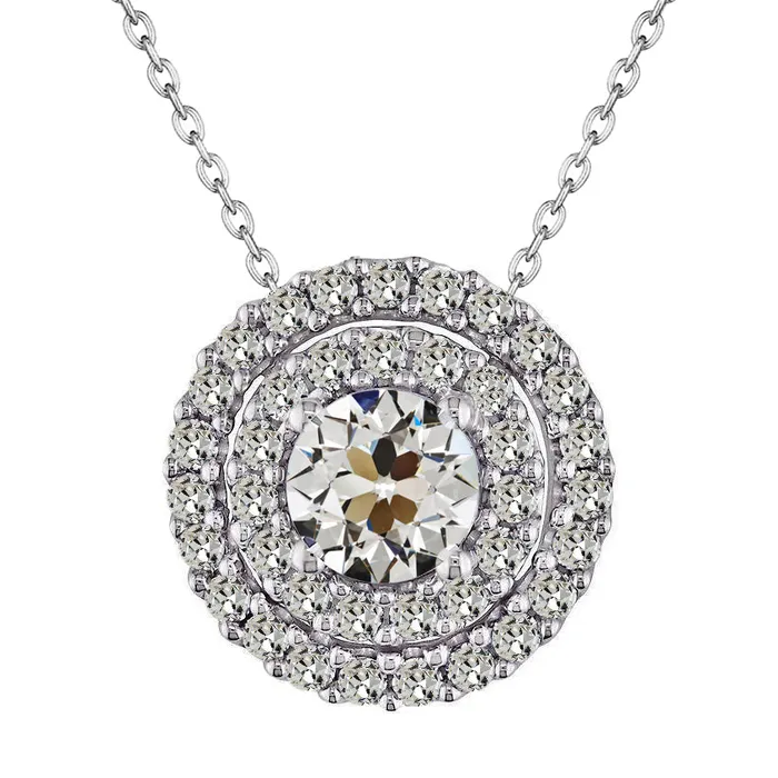 HarryChadEntcom Necklaces Old Miner Round Natural Diamond Pendant 550 Ct HarryChadEntcom Necklaces Old Miner Round Natural Diamond Pendant 550 Ct