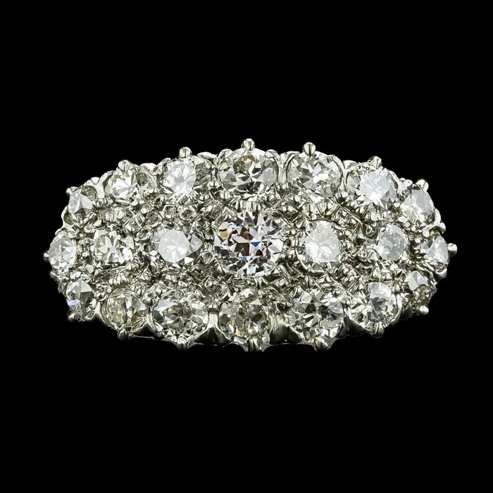 HarryChadEntcom Rings Ladies Round Old Cut Natural Earth Mined Diamond Ring Milgrain Shank Gold 6 Carats HarryChadEntcom Rings Ladies Round Old Cut Natural Earth Mined Diamond Ring Milgrain Shank Gold 6 Carats