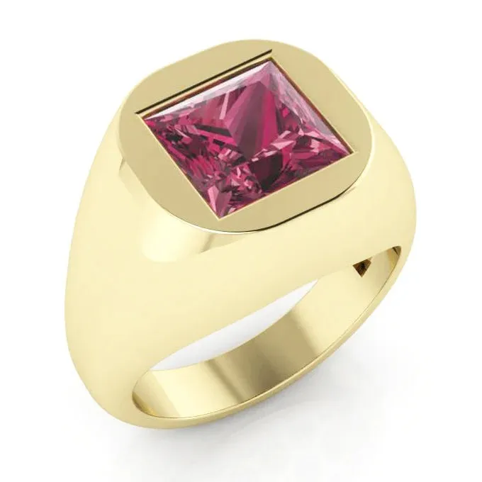 HarryChadEntcom Rings Red Ruby Signet Ring