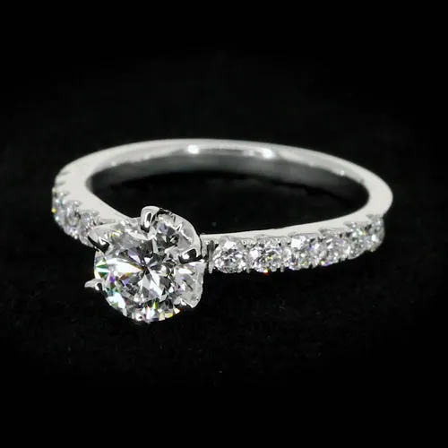 HarryChadEntcom Rings Round Natural Earth Mined Diamond Ring HarryChadEntcom Rings Round Natural Earth Mined Diamond Ring