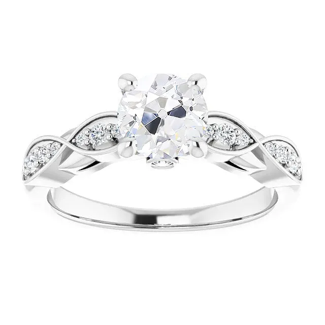 HarryChadEntcom Rings Round Old Mine Cut Natural Earth Mined Diamond Ring Infinity Style Prong Set 3 Carats HarryChadEntcom Rings Round Old Mine Cut Natural Earth Mined Diamond Ring Infinity Style Prong Set 3 Carats