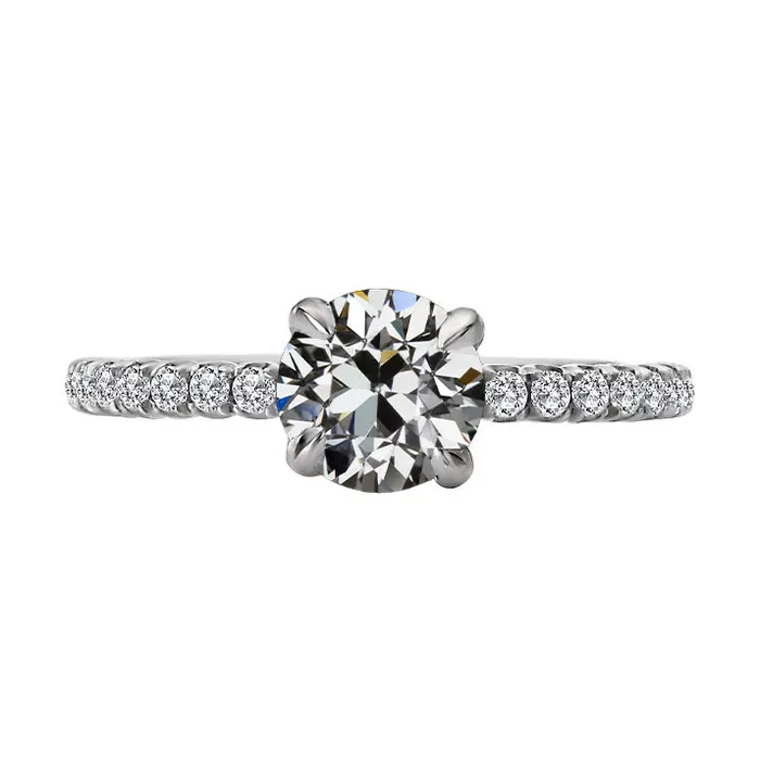 HarryChadEntcom Rings Round Old Miner Genuine Natural Earth Mined Diamond Womens Ring 14K Gold Jewelry 350 Carats HarryChadEntcom Rings Round Old Miner Genuine Natural Earth Mined Diamond Womens Ring 14K Gold Jewelry 350 Carats