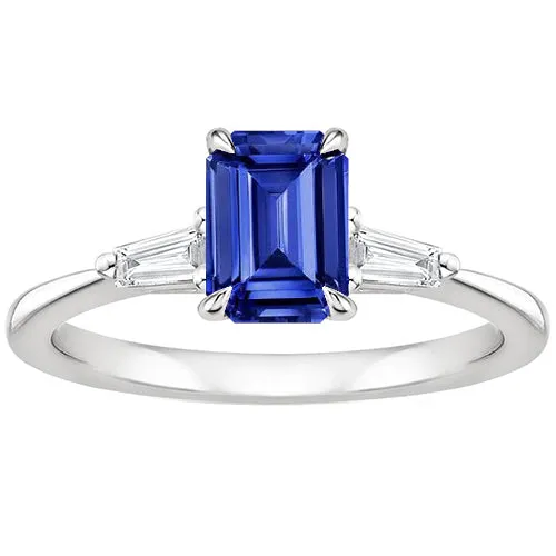 HarryChadEntcom Rings Three Stones Ring White Gold Ceylon Sapphire Natural Earth Mined Diamond 350 Carats HarryChadEntcom Rings Three Stones Ring White Gold Ceylon Sapphire Natural Earth Mined Diamond 350 Carats