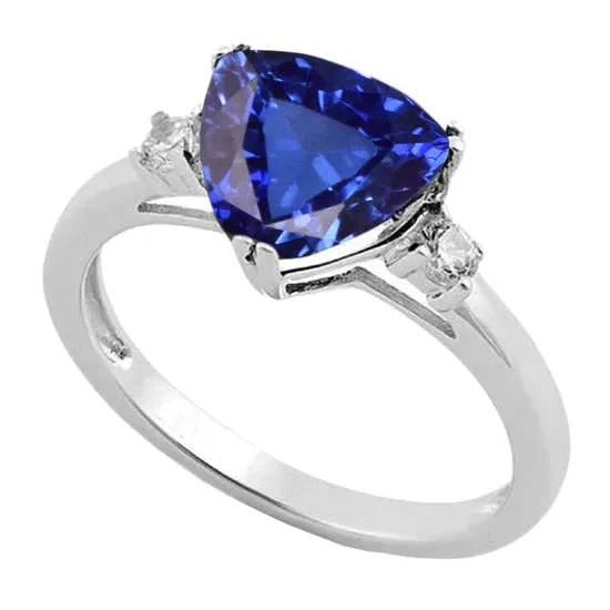 HarryChadEntcom Rings Velvety Blue Sapphire Ring Womens Jewelry