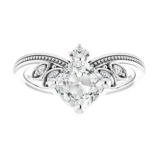 HarryChadEntcom Rings Wedding Ring Enhancer Cushion Old Cut Natural Earth Mined Diamond Beaded Style 575 Carats HarryChadEntcom Rings Wedding Ring Enhancer Cushion Old Cut Natural Earth Mined Diamond Beaded Style 575 Carats