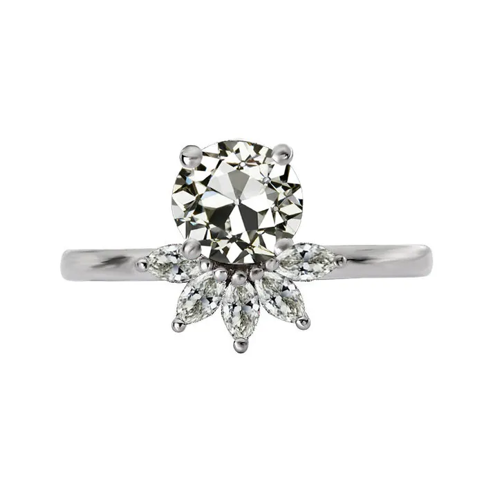 HarryChadEntcom Rings Wedding Ring Marquise Round Old Cut Natural Earth Mined Diamond 450 Carats HarryChadEntcom Rings Wedding Ring Marquise Round Old Cut Natural Earth Mined Diamond 450 Carats