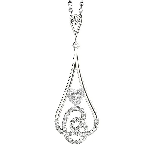 HarryChadEntcom White Gold 14K Real Natural Earth Mined Diamond Pendant Round Heart Old Miner 2 Carats Necklaces HarryChadEntcom White Gold 14K Real Natural Earth Mined Diamond Pendant Round Heart Old Miner 2 Carats Necklaces
