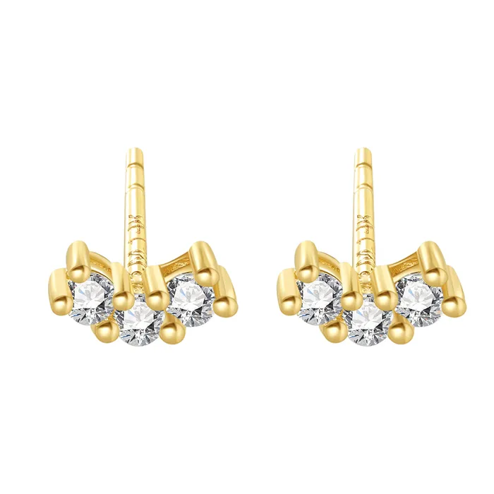 Hey Happiness Earrings Joy Stud Earrings 14K Gold