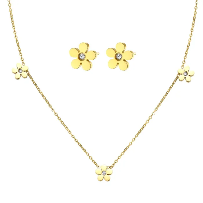 Hey Happiness Necklaces ForgetMeNot Charm Necklace Gold Hey Happiness Necklaces ForgetMeNot Charm Necklace Gold