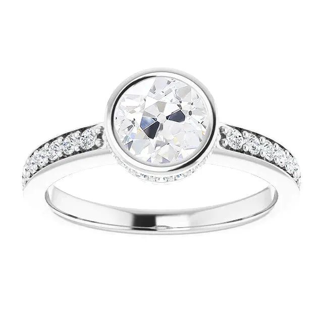 Hidden Halo Anniversary Ring Old Miner Genuine Natural Earth Mined Diamond Prong Bezel Set Gold HarryChadEntcom Rings Hidden Halo Anniversary Ring Old Miner Genuine Natural Earth Mined Diamond Prong Bezel Set Gold HarryChadEntcom Rings