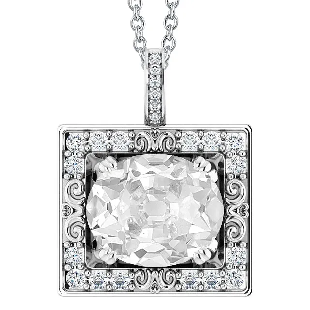 Necklaces HarryChadEntcom Gold Halo Real Natural Earth Mined Diamond Pendant Round Oval Old Miner 7 Carats Prong Set Necklaces HarryChadEntcom Gold Halo Real Natural Earth Mined Diamond Pendant Round Oval Old Miner 7 Carats Prong Set
