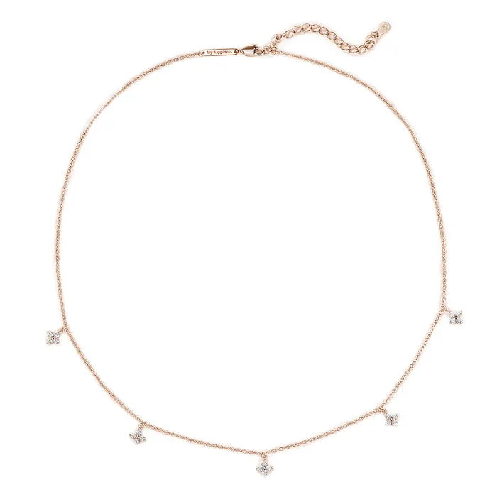 Necklaces Hey Happiness Floret Charm Necklace Sterling Silver Necklaces Hey Happiness Floret Charm Necklace Sterling Silver
