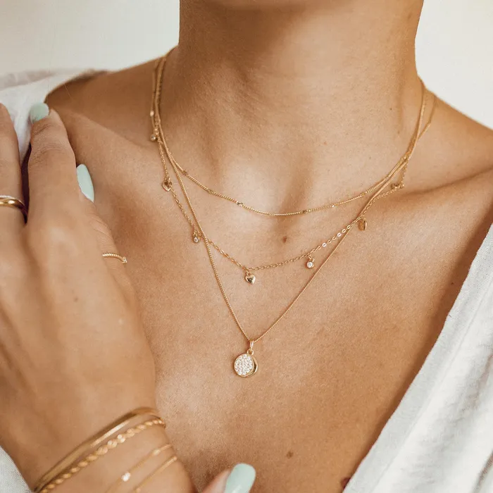 Necklaces Hey Happiness Zirconia Moon Pendant Necklace Sterling Silver Gold Necklaces Hey Happiness Zirconia Moon Pendant Necklace Sterling Silver Gold