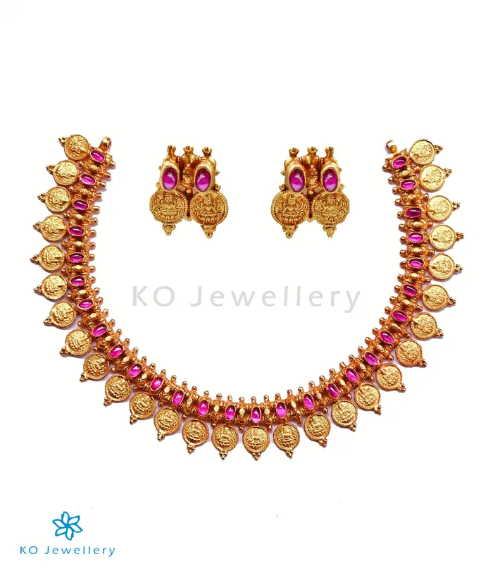Necklaces Silversmith The Chandrika Laxmi Kasumalai Necklace