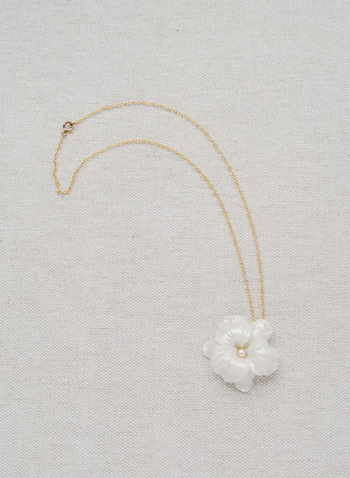 Necklaces twigs honey Simple orchid bridal necklace Style 2420