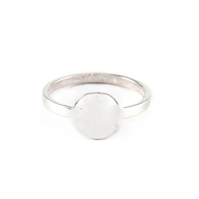 PSV Sterling Silver Circle Ring Stamping Blank SIZE 9 Rings