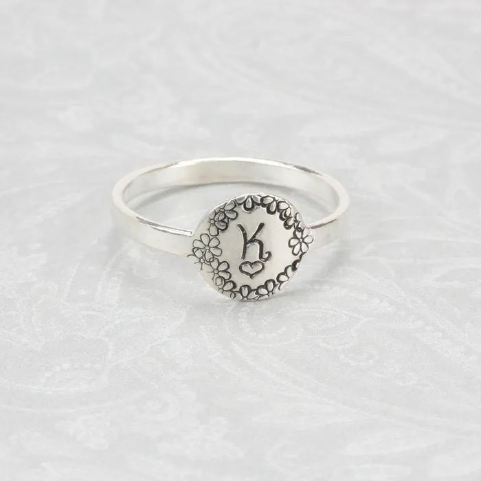 PSV Sterling Silver Circle Ring Stamping Blank SIZE 9 Rings