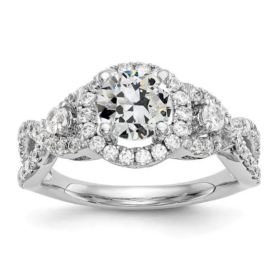 Rings 14K Gold Halo Wedding Ring Old Cut Natural Earth Mined Diamond Infinity Style 350 Carats HarryChadEntcom Rings 14K Gold Halo Wedding Ring Old Cut Natural Earth Mined Diamond Infinity Style 350 Carats HarryChadEntcom
