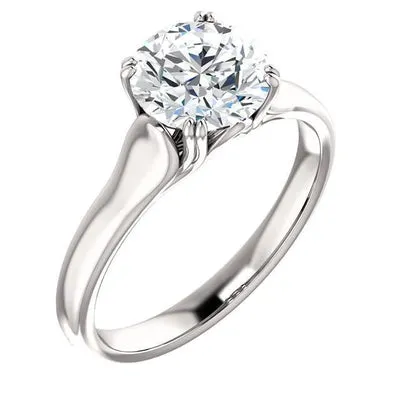 Rings 2 Carat Round Natural Earth Mined Diamond Solitaire Ring White Gold 14K GB Rings 2 Carat Round Natural Earth Mined Diamond Solitaire Ring White Gold 14K GB