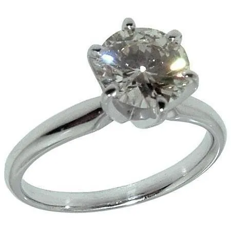 Rings 2 Carats Natural Earth Mined Diamond Solitaire Engagement Ring Prong Setting GB Rings 2 Carats Natural Earth Mined Diamond Solitaire Engagement Ring Prong Setting GB