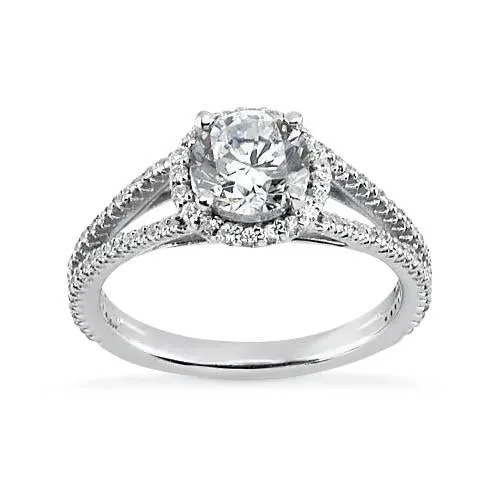 Rings 362 Carats Round Natural Earth Mined Diamond Halo Ring White Gold 14K GB Rings 362 Carats Round Natural Earth Mined Diamond Halo Ring White Gold 14K GB