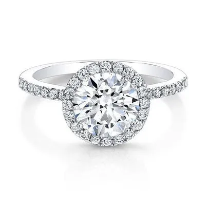 Rings GB 250 Carats Natural Earth Mined Diamond Engagement Halo Ring