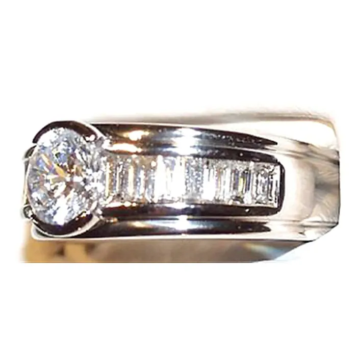 Rings GB 350 Cts Round Baguette Natural Earth Mined Diamonds Fancy Ring Engagement Jewelry Rings GB 350 Cts Round Baguette Natural Earth Mined Diamonds Fancy Ring Engagement Jewelry