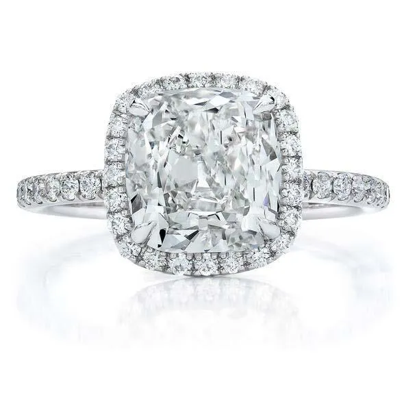 Rings GB 380 Carats Natural Earth Mined Diamond Engagement Ring Halo Gold White 14K Rings GB 380 Carats Natural Earth Mined Diamond Engagement Ring Halo Gold White 14K