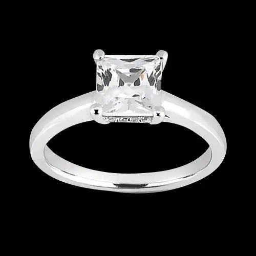 Rings GB Hidden Halo Princess Cut Natural Earth Mined Diamond Engagement Ring Rings GB Hidden Halo Princess Cut Natural Earth Mined Diamond Engagement Ring