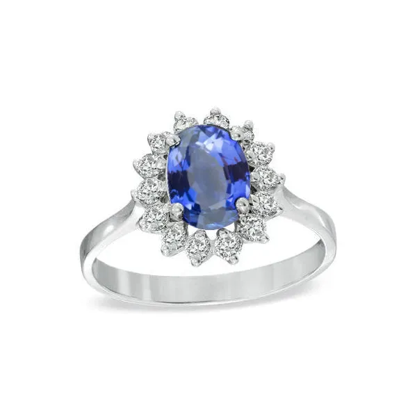Rings GB Sri Lanka Sapphire Natural Earth Mined Diamond Engagement Ring 390 Ct White Gold 14K Rings GB Sri Lanka Sapphire Natural Earth Mined Diamond Engagement Ring 390 Ct White Gold 14K