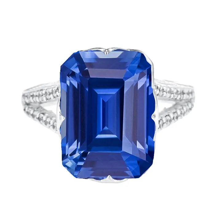 Rings Gemstone Ring Emerald Blue Sapphire Split Shank 550 Carats Jewelry HarryChadEntcom Rings Gemstone Ring Emerald Blue Sapphire Split Shank 550 Carats Jewelry HarryChadEntcom