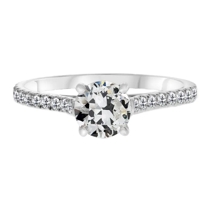 Rings HarryChadEntcom 3 Carats Round Old Miner Natural Diamond Wedding Ring Rings HarryChadEntcom 3 Carats Round Old Miner Natural Diamond Wedding Ring