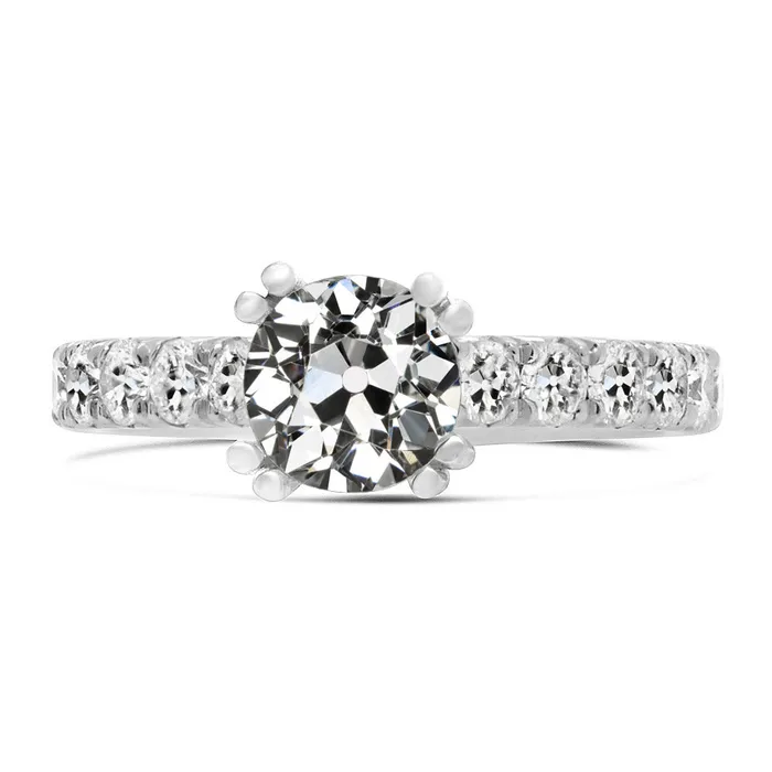 Rings HarryChadEntcom Anniversary Ring Old Mine Cut Natural Earth Mined Diamond Double Prong Set 6 Carats Rings HarryChadEntcom Anniversary Ring Old Mine Cut Natural Earth Mined Diamond Double Prong Set 6 Carats