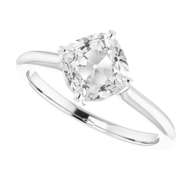 Rings HarryChadEntcom Cushion Genuine Diamond Old Mine Wedding Ring White Gold 5 Carats Rings HarryChadEntcom Cushion Genuine Diamond Old Mine Wedding Ring White Gold 5 Carats
