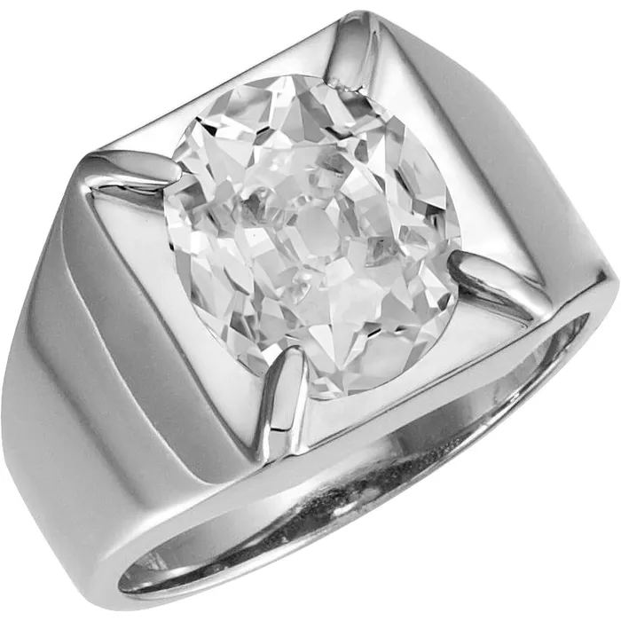 Rings HarryChadEntcom Mens Oval Large Lab Grown Diamond Ring 9 Carats White Gold Jewelry Rings HarryChadEntcom Mens Oval Large Lab Grown Diamond Ring 9 Carats White Gold Jewelry