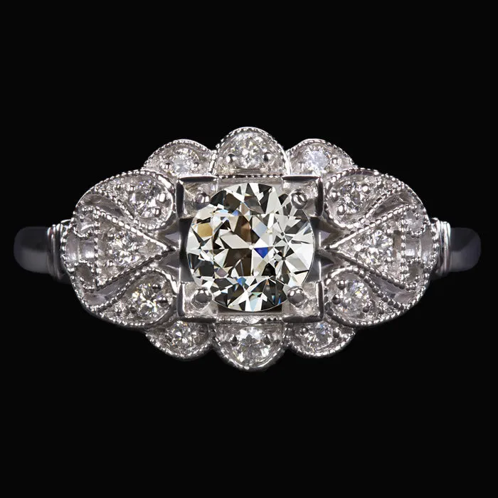 Rings HarryChadEntcom Natural Earth Mined Diamond Round Old Cut Wedding Ring Antique Style 625 Carats Milgrain Rings HarryChadEntcom Natural Earth Mined Diamond Round Old Cut Wedding Ring Antique Style 625 Carats Milgrain