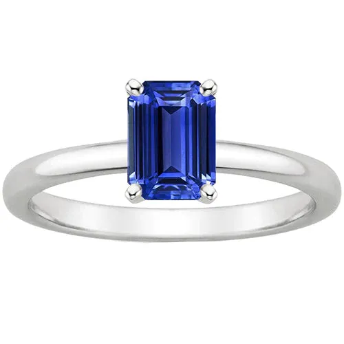 Rings HarryChadEntcom Solitaire Sapphire 4 Carat Engagement Ring