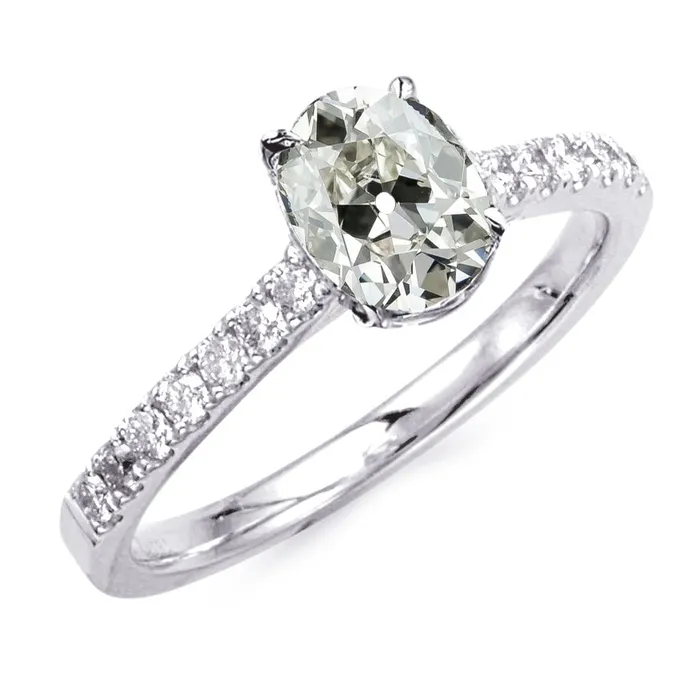 Rings Round Oval Old Cut Natural Earth Mined Diamond Ring With Accents Gold 6 Carats HarryChadEntcom Rings Round Oval Old Cut Natural Earth Mined Diamond Ring With Accents Gold 6 Carats HarryChadEntcom