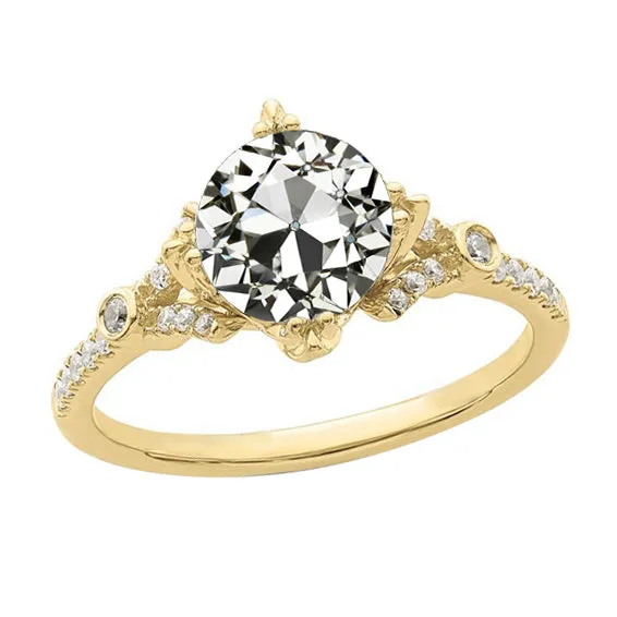 Rings Womens Ring Round Old Mine Cut Genuine Natural Earth Mined Diamond 350 Carats Gold 14K Jewelry HarryChadEntcom Rings Womens Ring Round Old Mine Cut Genuine Natural Earth Mined Diamond 350 Carats Gold 14K Jewelry HarryChadEntcom