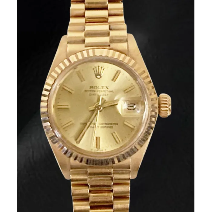 Rolex Datejust President style 26 mm Champagne Dial Yellow Gold Ladies Watch HarryChadEntcom Watches Rolex Datejust President style 26 mm Champagne Dial Yellow Gold Ladies Watch HarryChadEntcom Watches